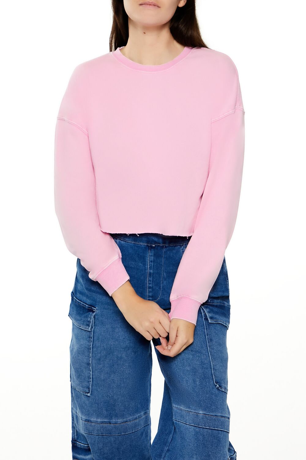 French Terry Cropped Pullover
