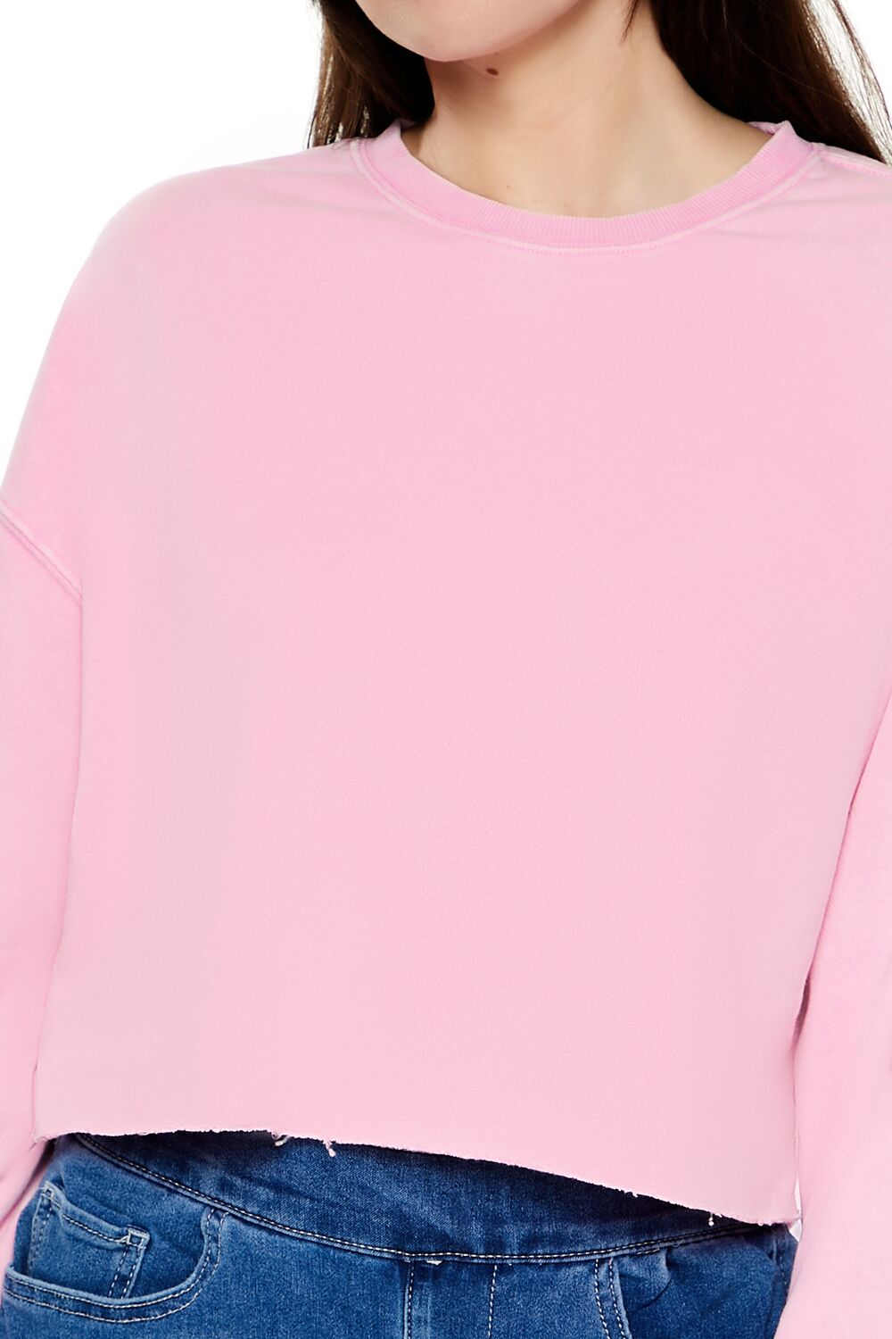 French Terry Cropped Pullover