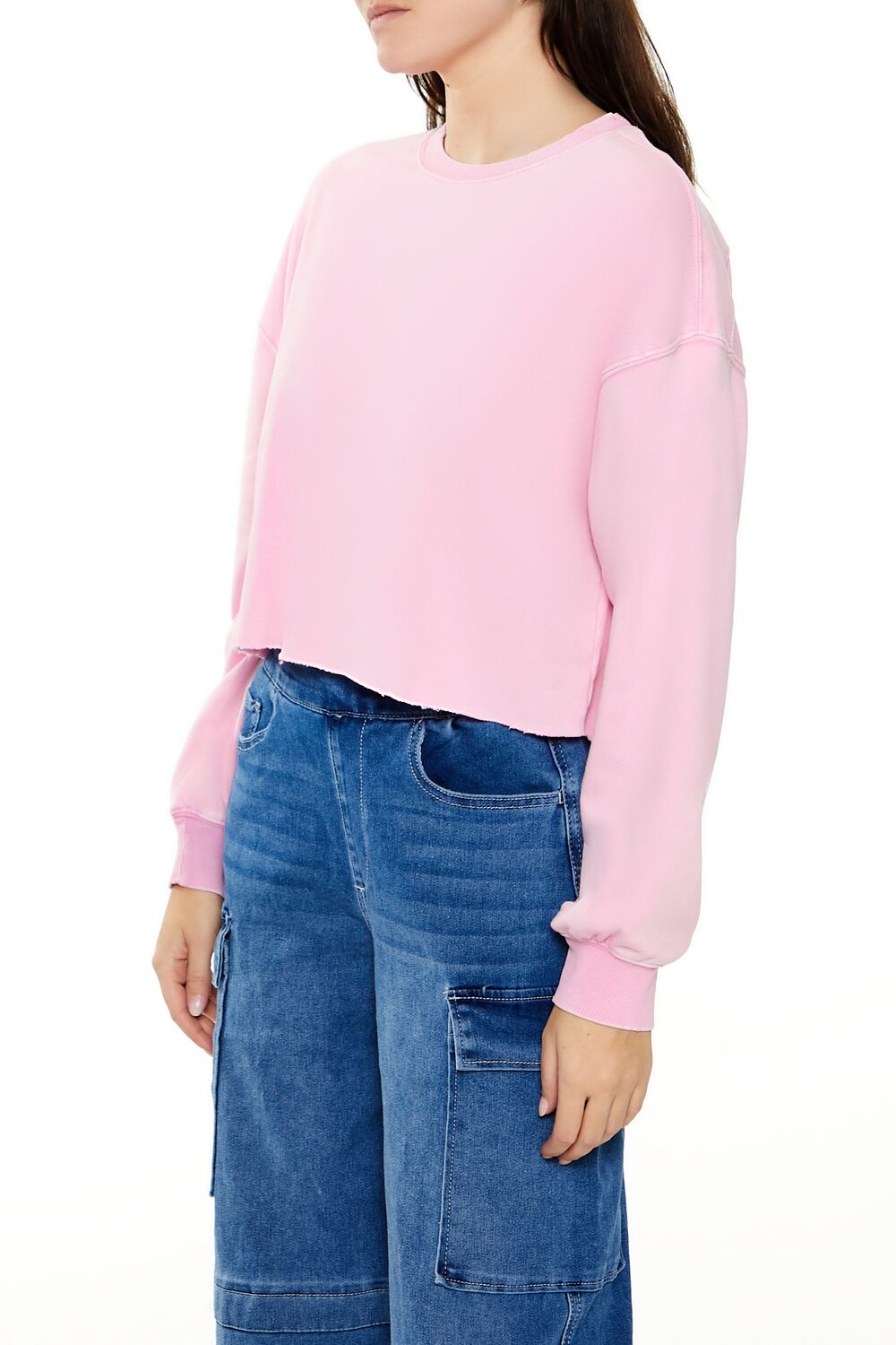 French Terry Cropped Pullover