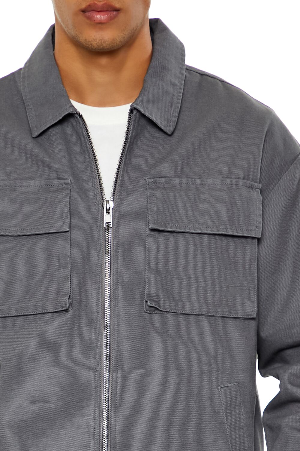 Drop-Sleeve Zip-Up Jacket