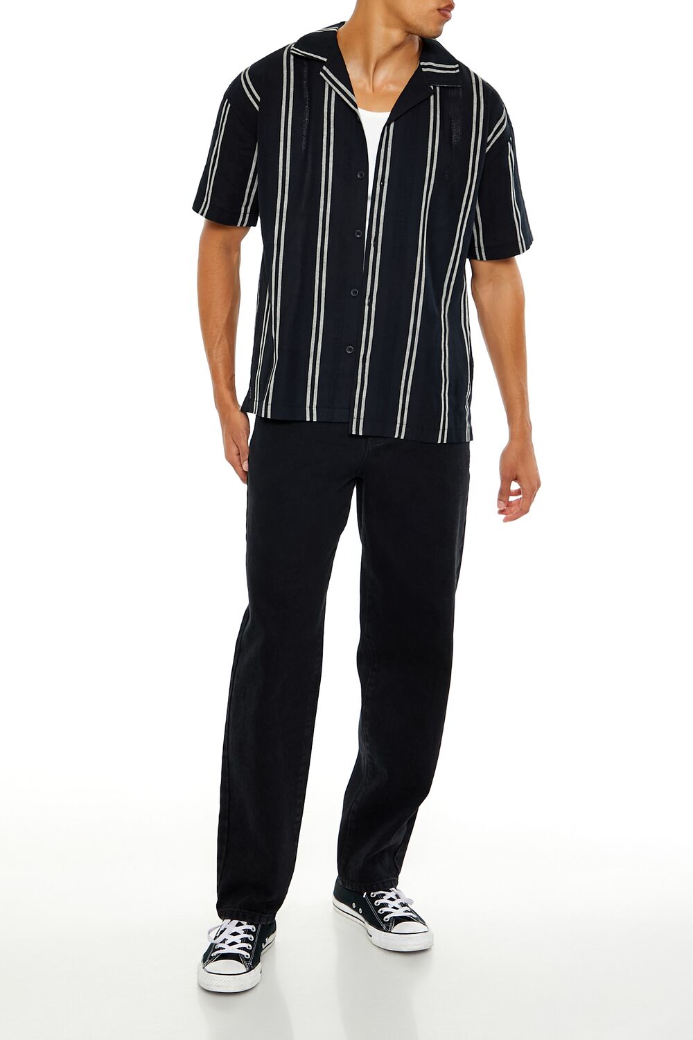 Textured Striped Shirt