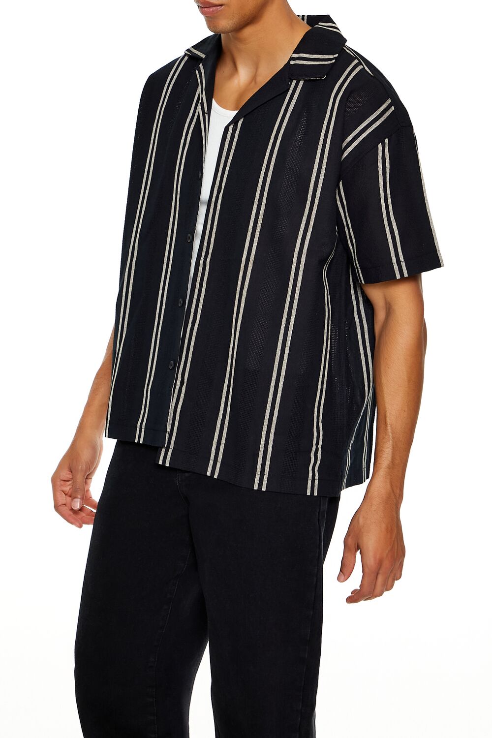 Textured Striped Shirt