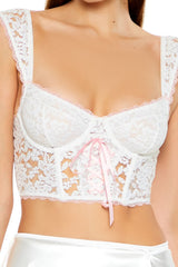 Lace-Up Lingerie Corset Cami