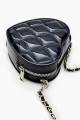 Quilted Heart Crossbody Bag