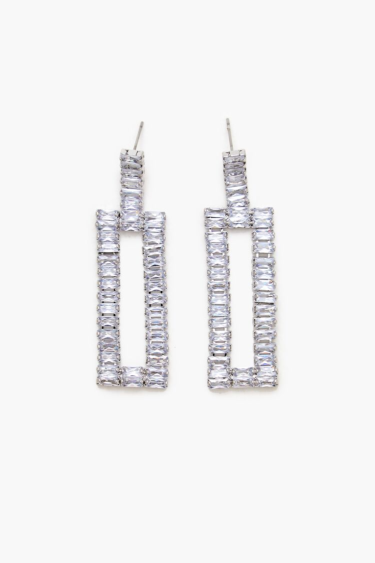 Faux Gem Geo Drop Earrings