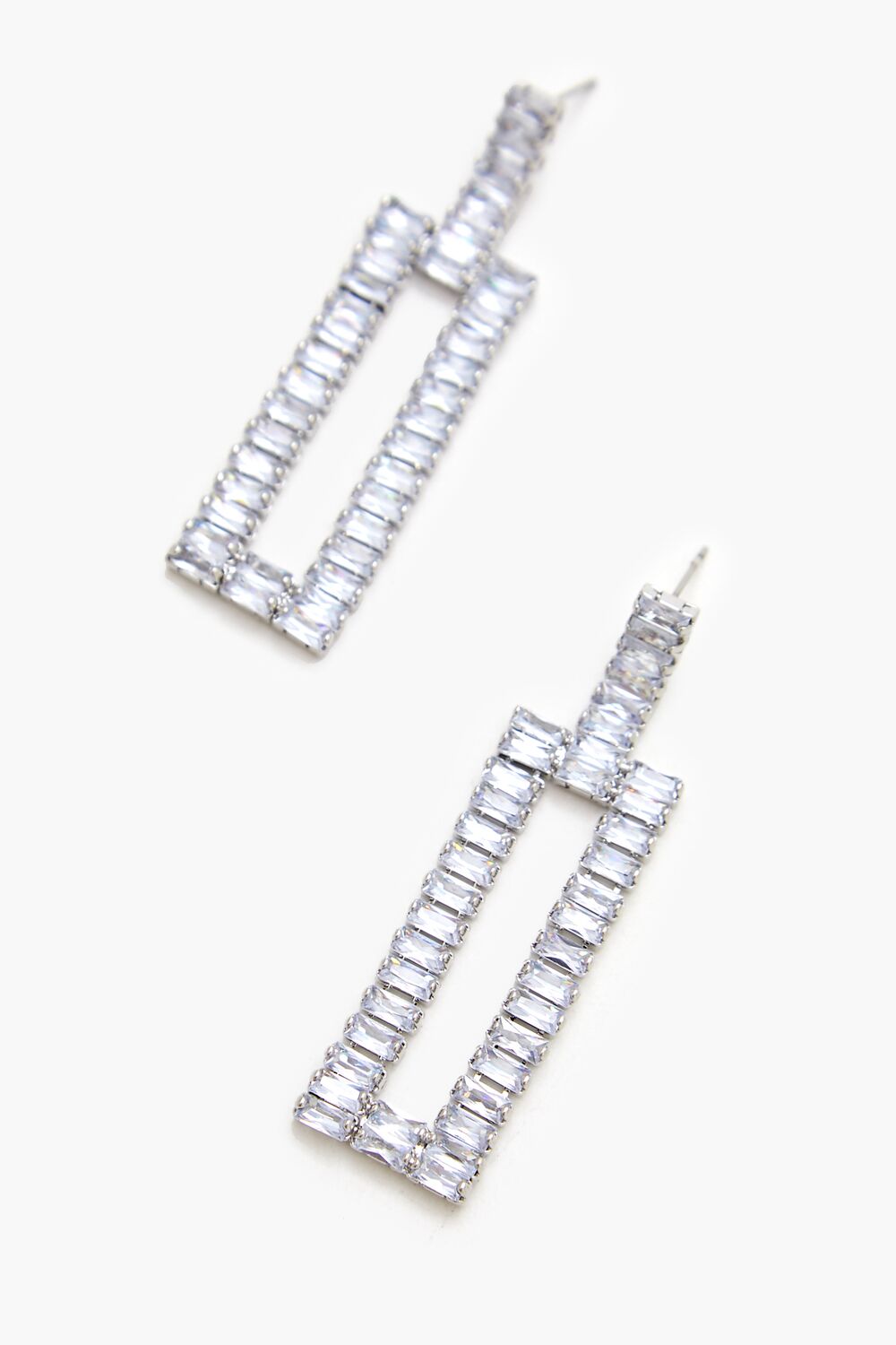 Faux Gem Geo Drop Earrings