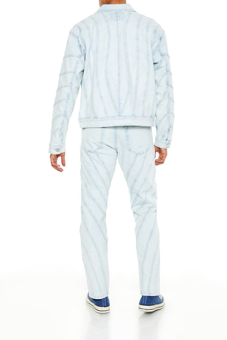 Bleach Wash Slim-Fit Jeans