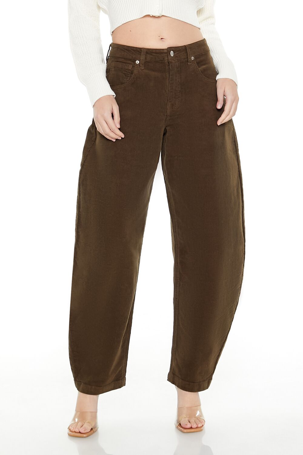 Corduroy Baggy Barrel Pants