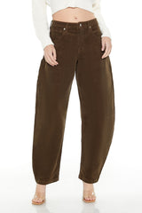 Corduroy Baggy Barrel Pants
