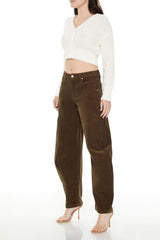 Corduroy Baggy Barrel Pants