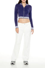Twill Mid-Rise Pants