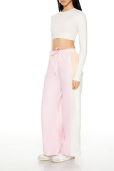 Colorblock Wide-Leg Pants