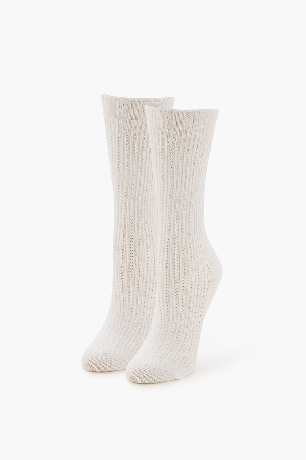 Cable Knit Crew Socks