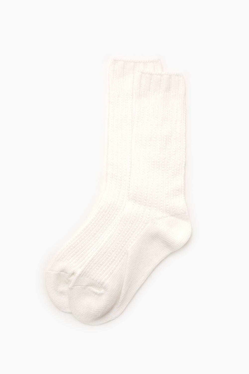 Cable Knit Crew Socks