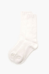 Cable Knit Crew Socks