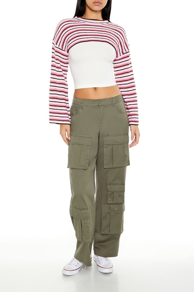 Striped Shrug Sweater