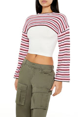 Striped Shrug Sweater