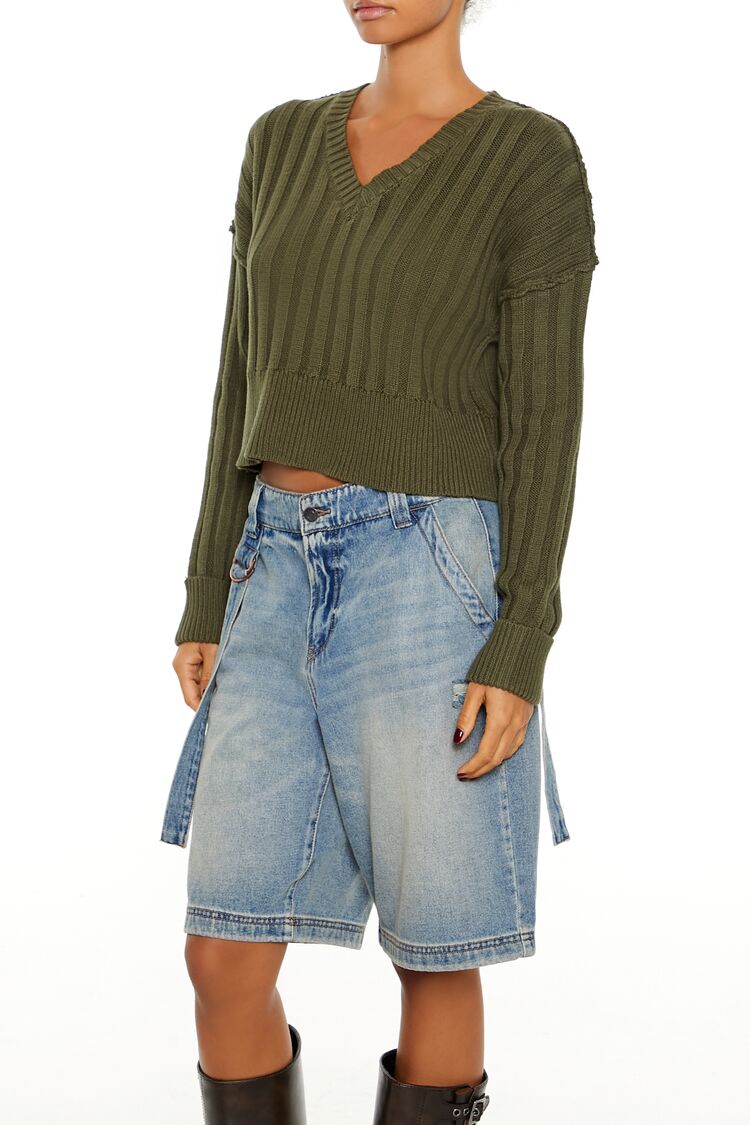 Chunky Knit Cropped Sweater