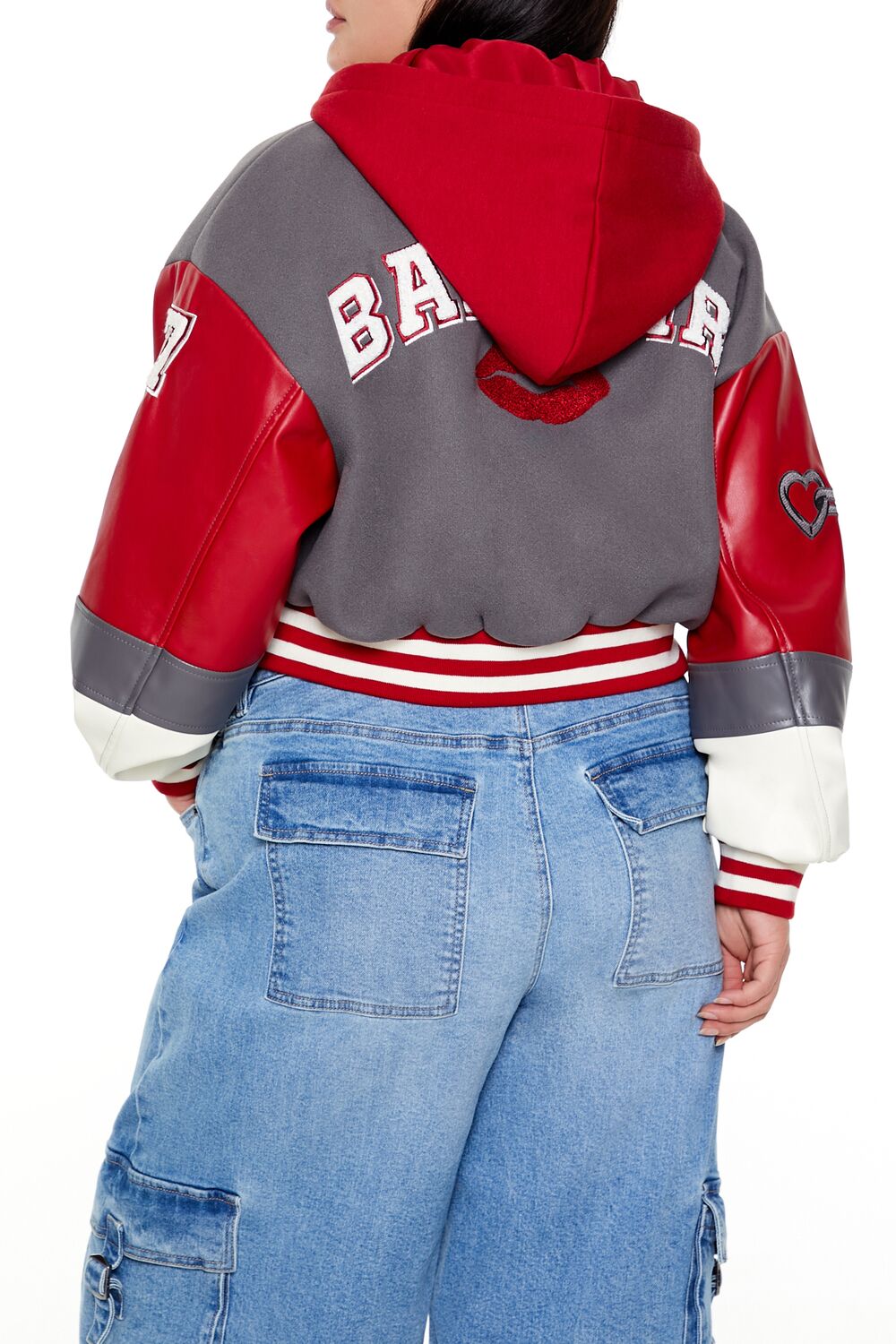 Plus Size Baby Girl Varsity Jacket