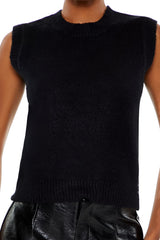 Fuzzy Knit Sweater Vest