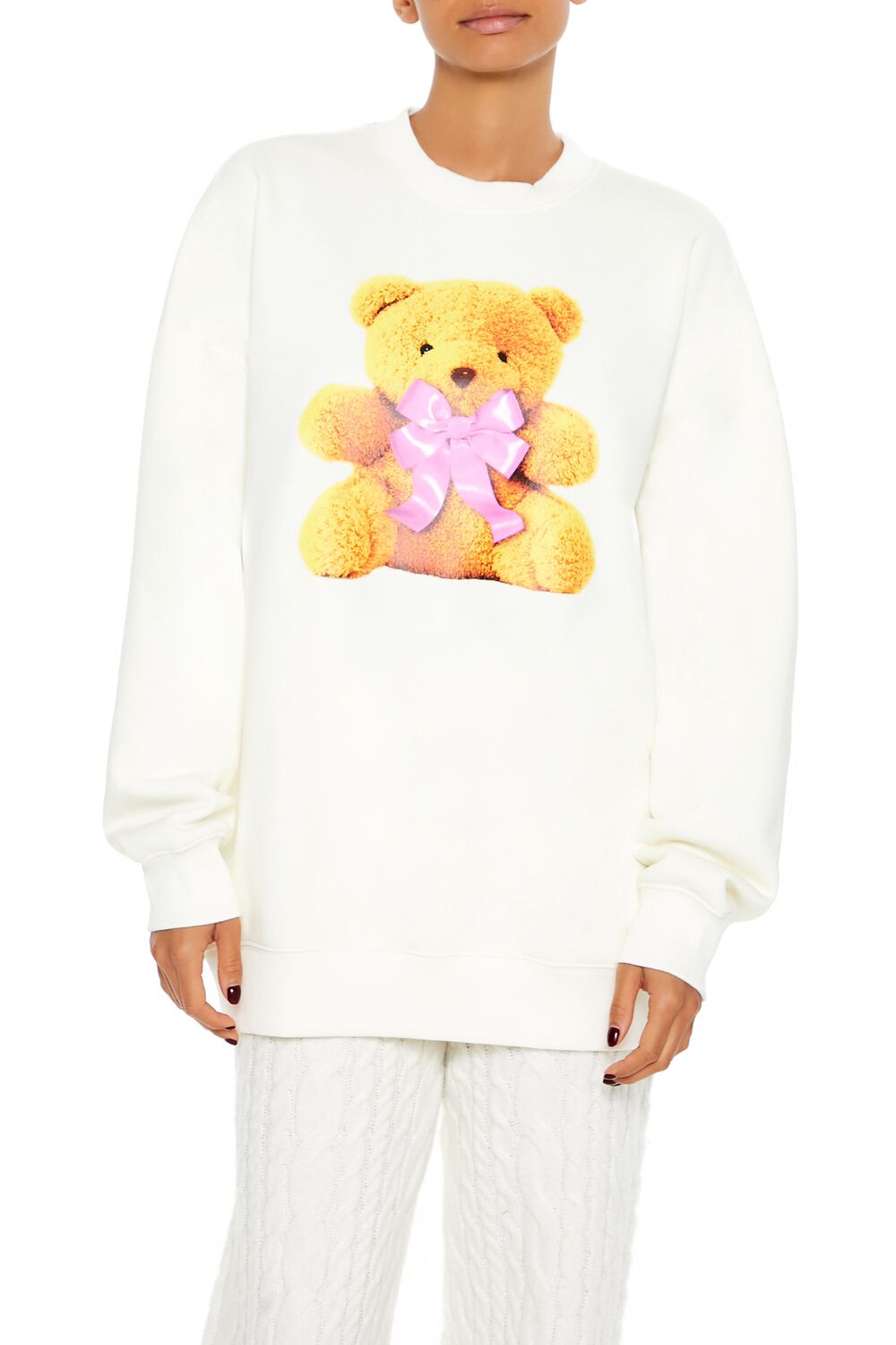 Teddy Bear Graphic Pullover