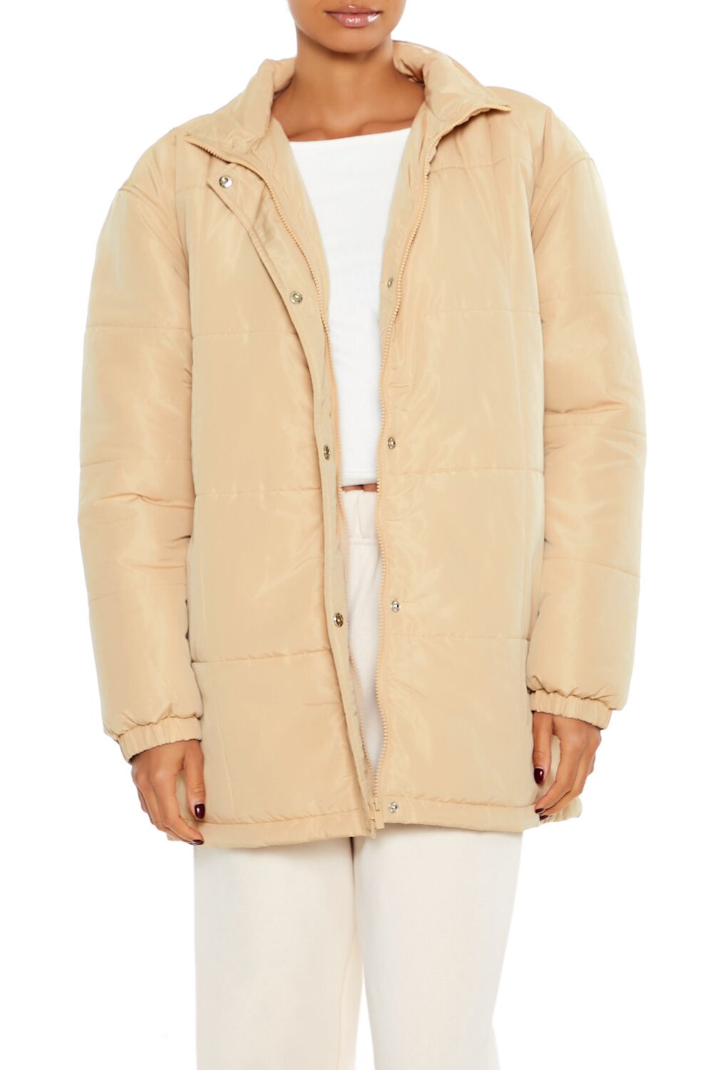Quilted Longline Puffer Jacket