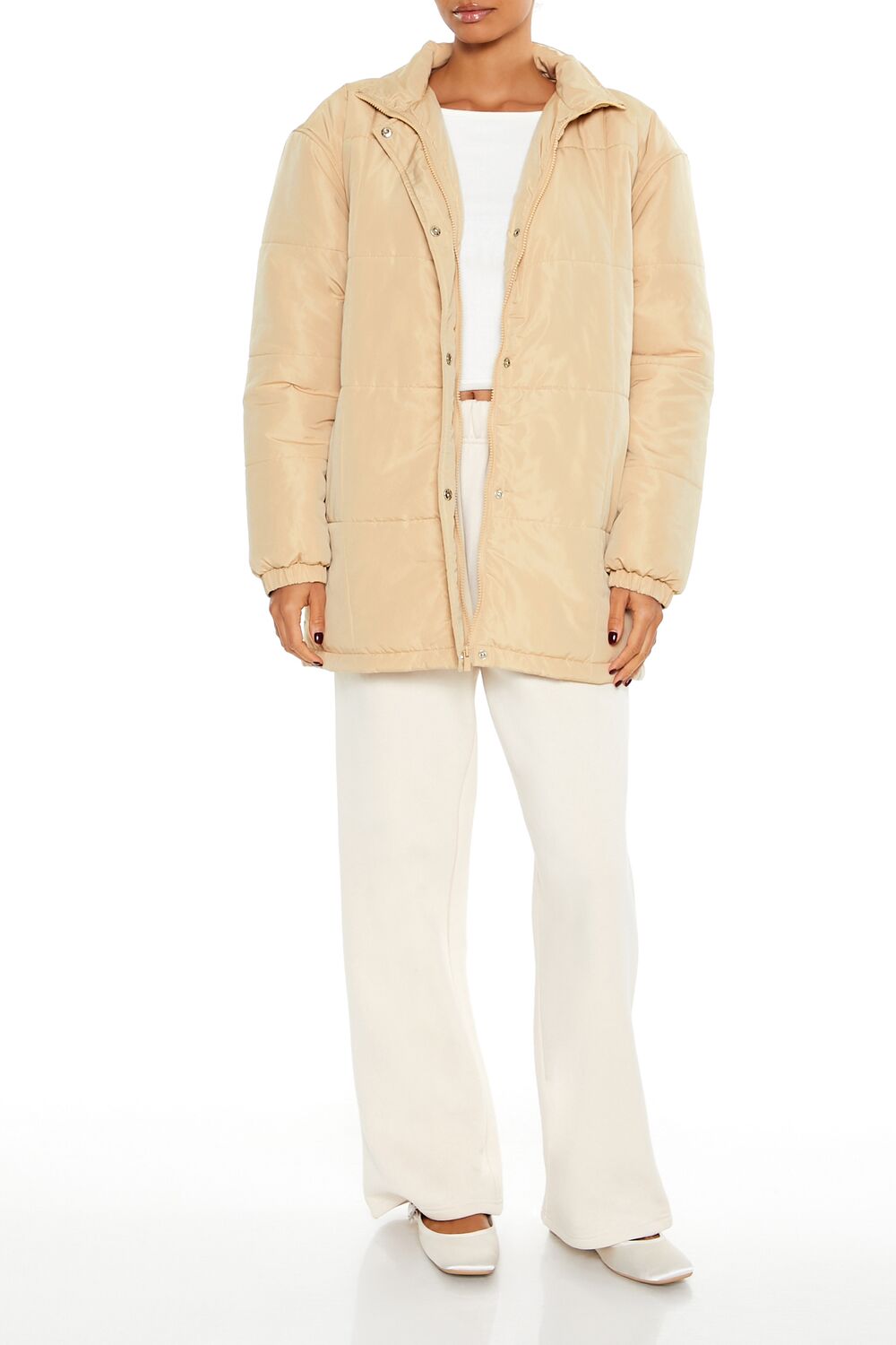 Quilted Longline Puffer Jacket