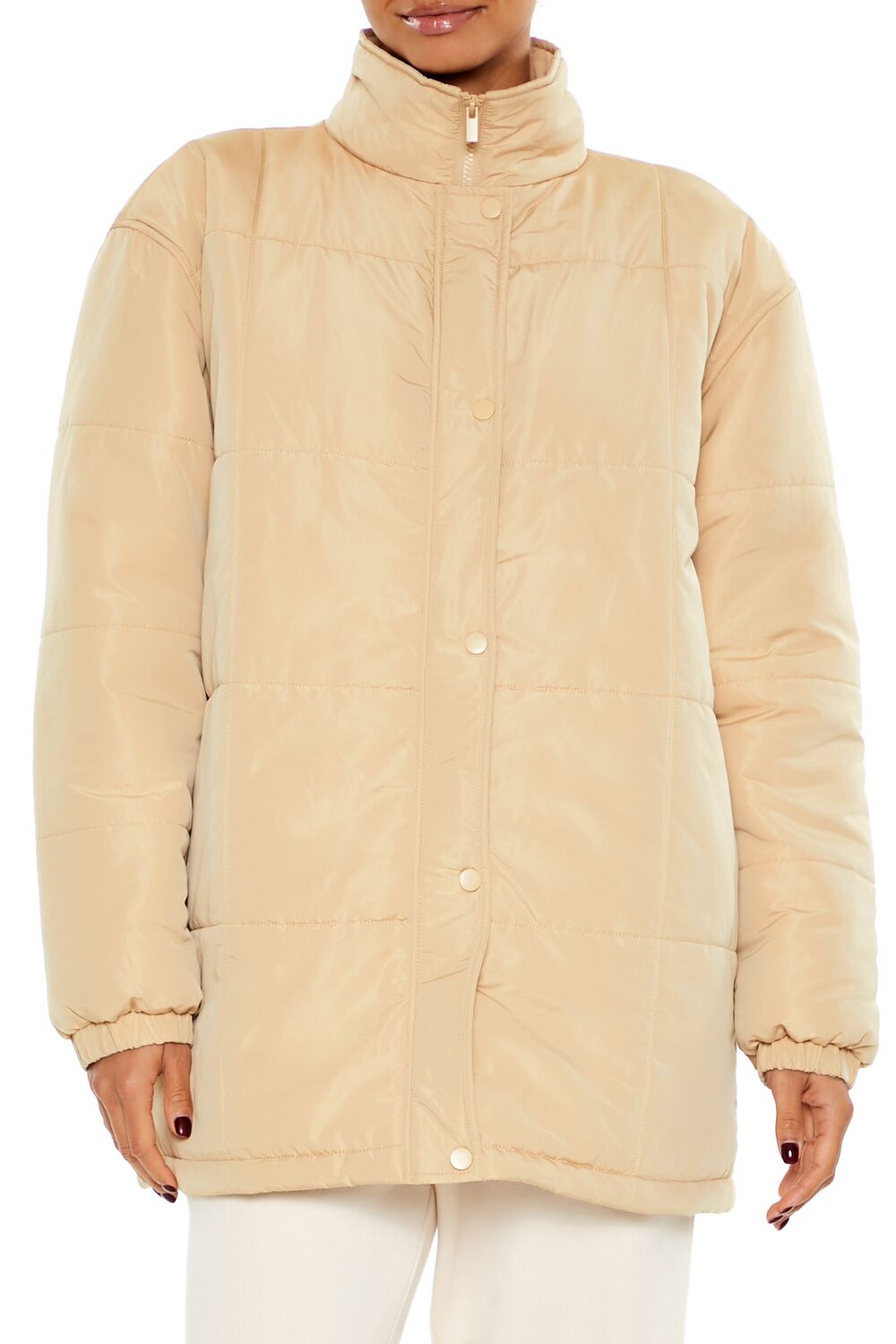 Quilted Longline Puffer Jacket