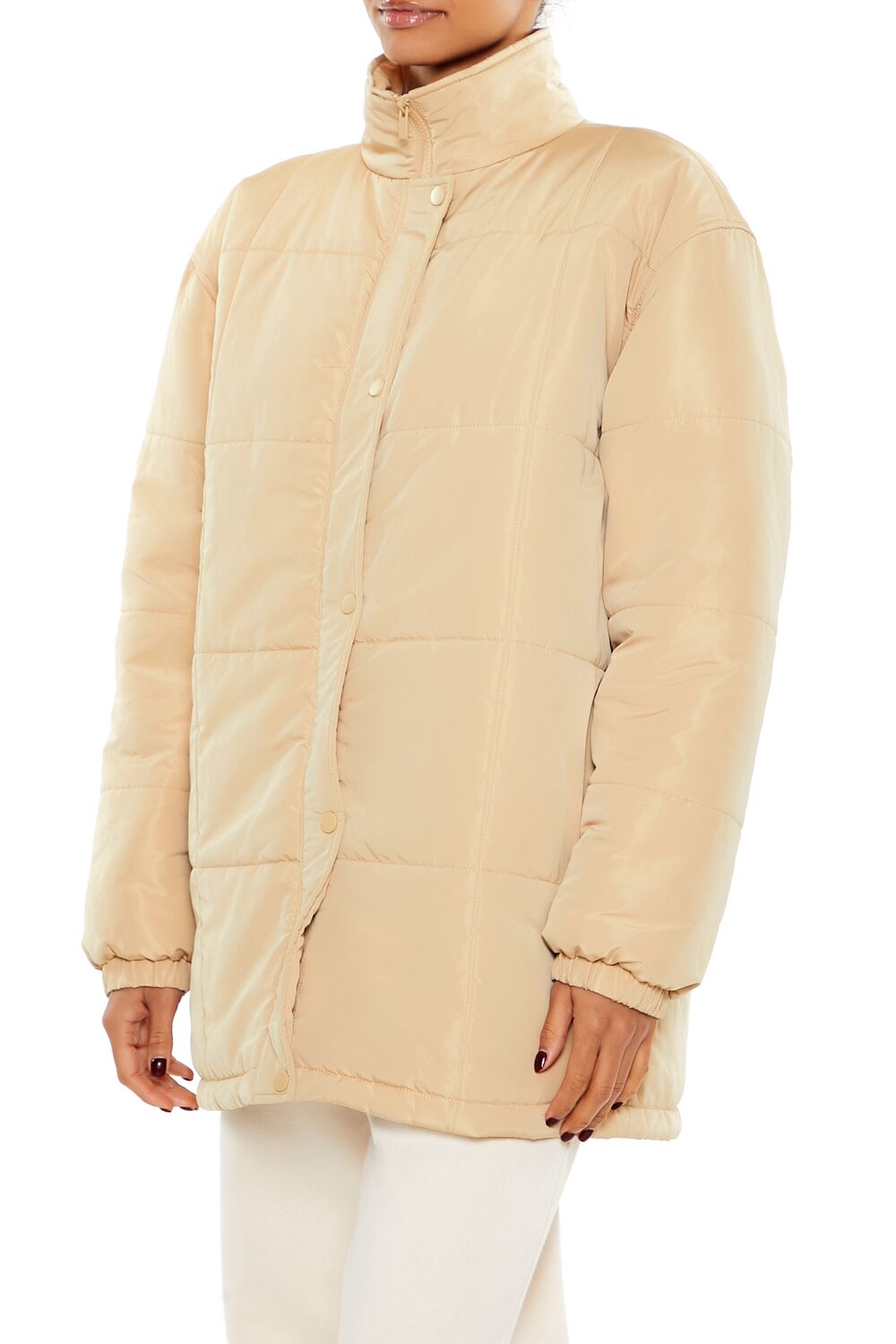 Quilted Longline Puffer Jacket