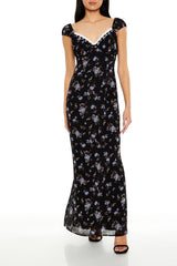 Floral Sweetheart Maxi Dress
