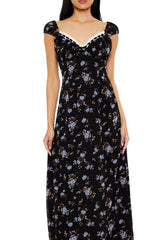 Floral Sweetheart Maxi Dress