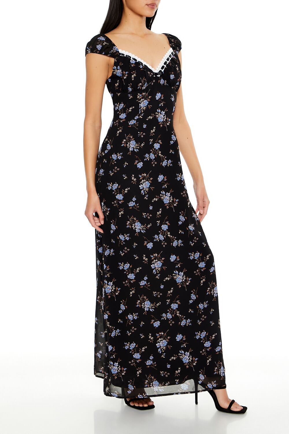 Floral Sweetheart Maxi Dress