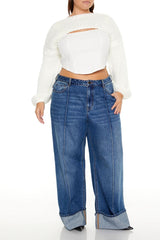 Plus Size Bolero Shrug Sweater