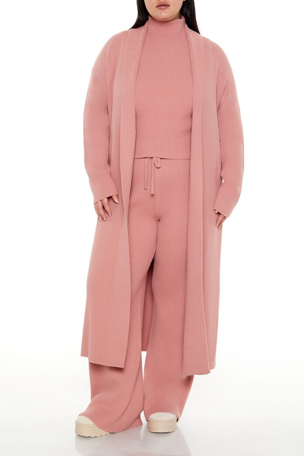 Plus Size Duster Cardigan Sweater