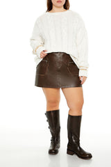 Plus Size Cable Knit Sweater