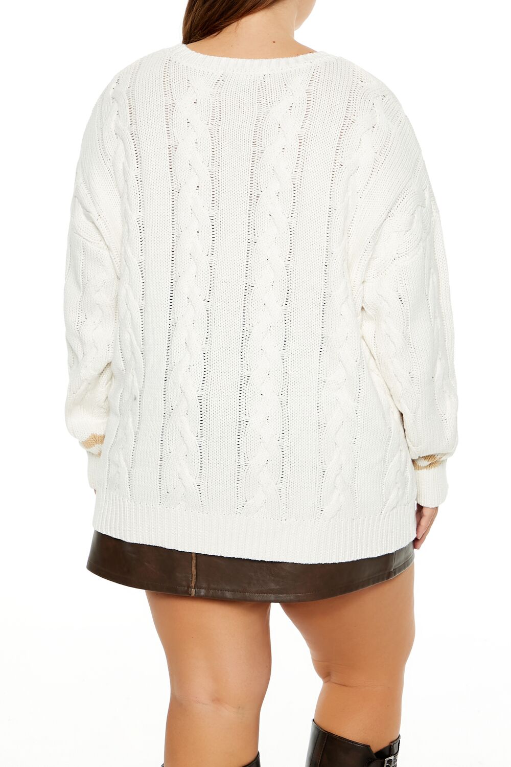 Plus Size Cable Knit Sweater