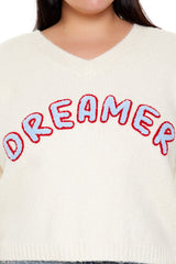 Plus Size Dreamer Fuzzy Knit Sweater