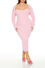 Plus Size Shrug & Sweater Dress Set
