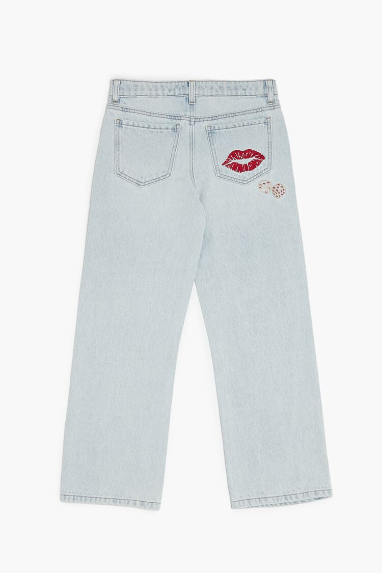 Girls Cupid Patch Jeans (Kids)