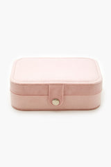Faux Suede Jewelry Box