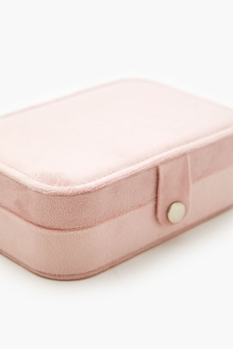 Faux Suede Jewelry Box