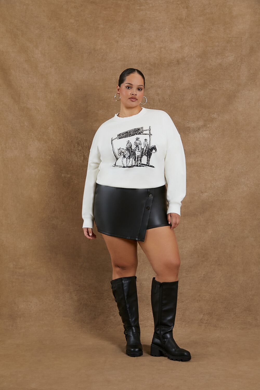 Plus Size Compton Cowboys Pullover
