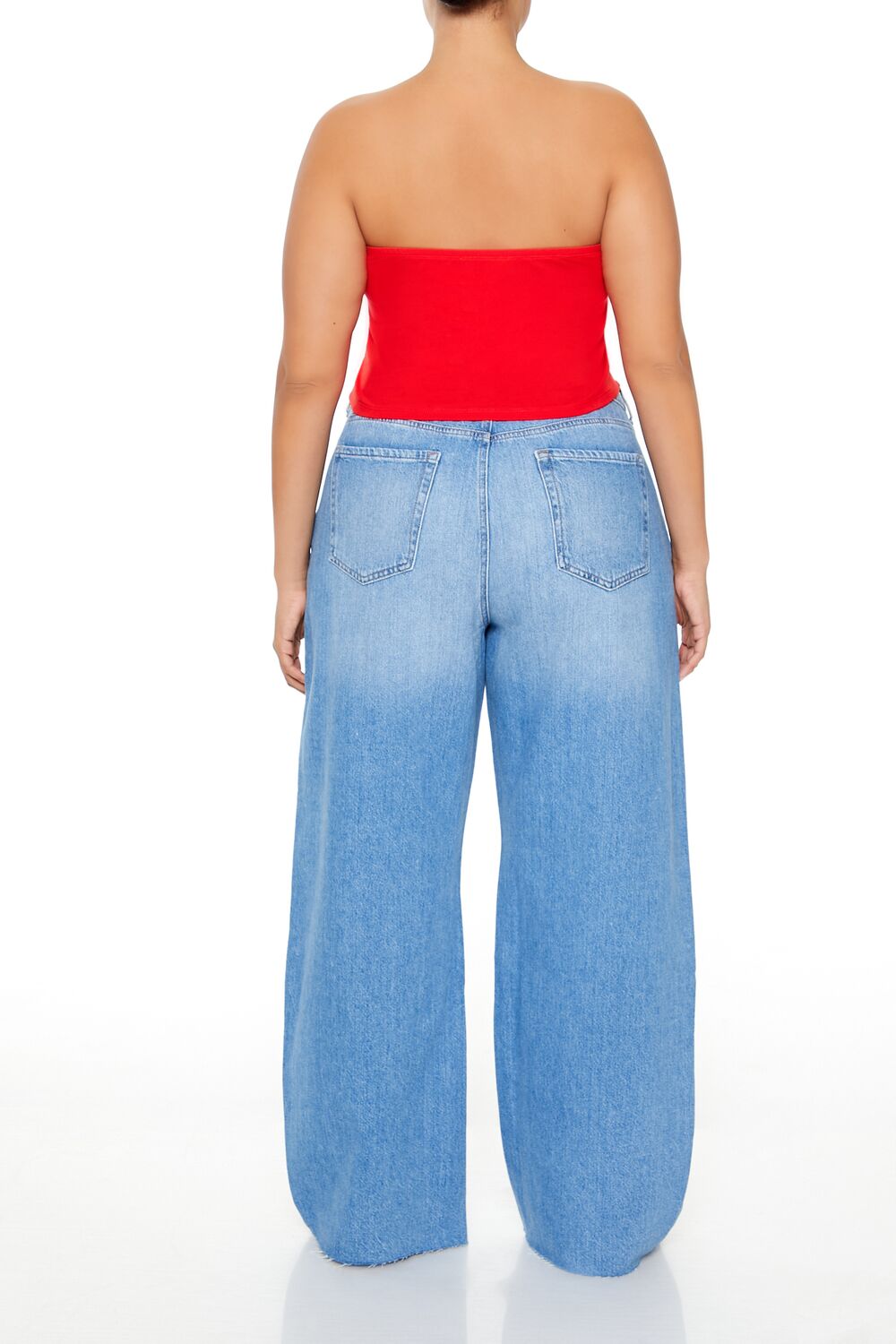 Plus Size High-Rise Barrel Jeans