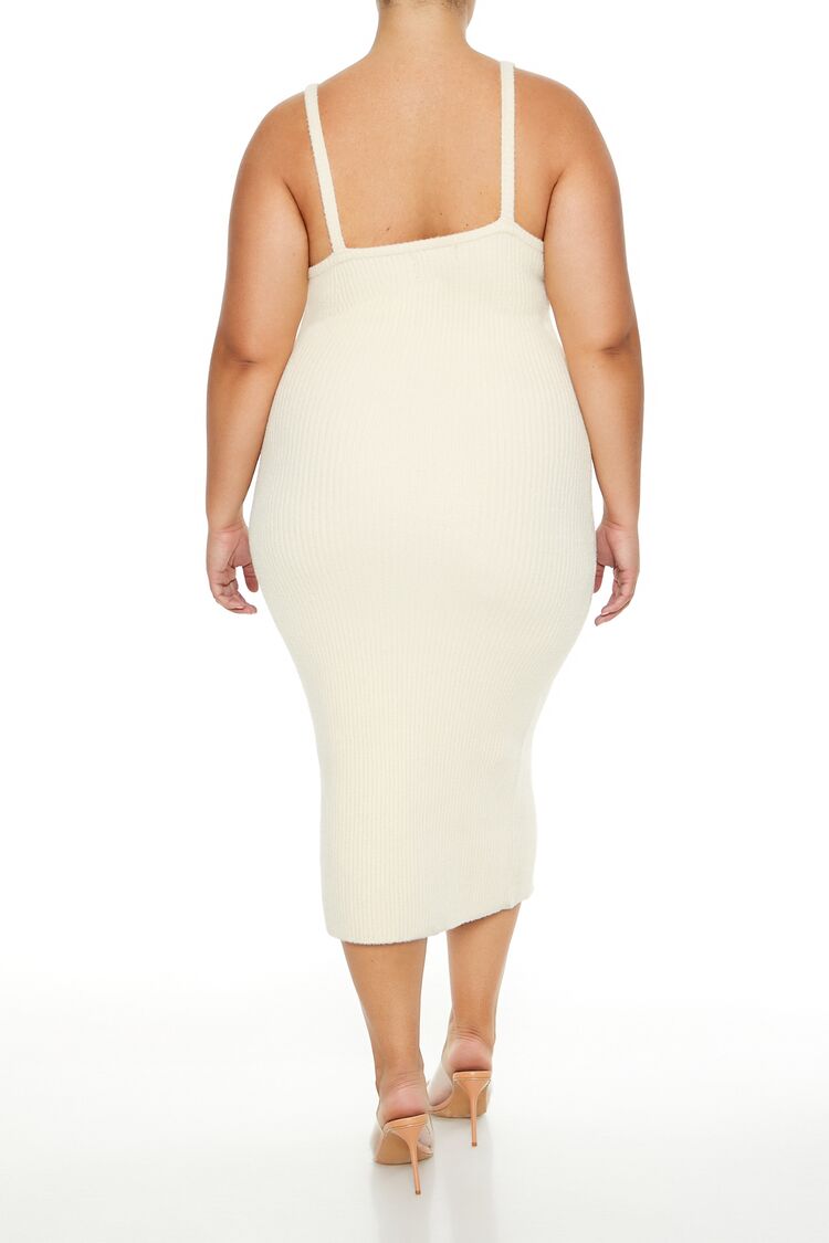 Plus Size Sweater-Knit Midi Dress