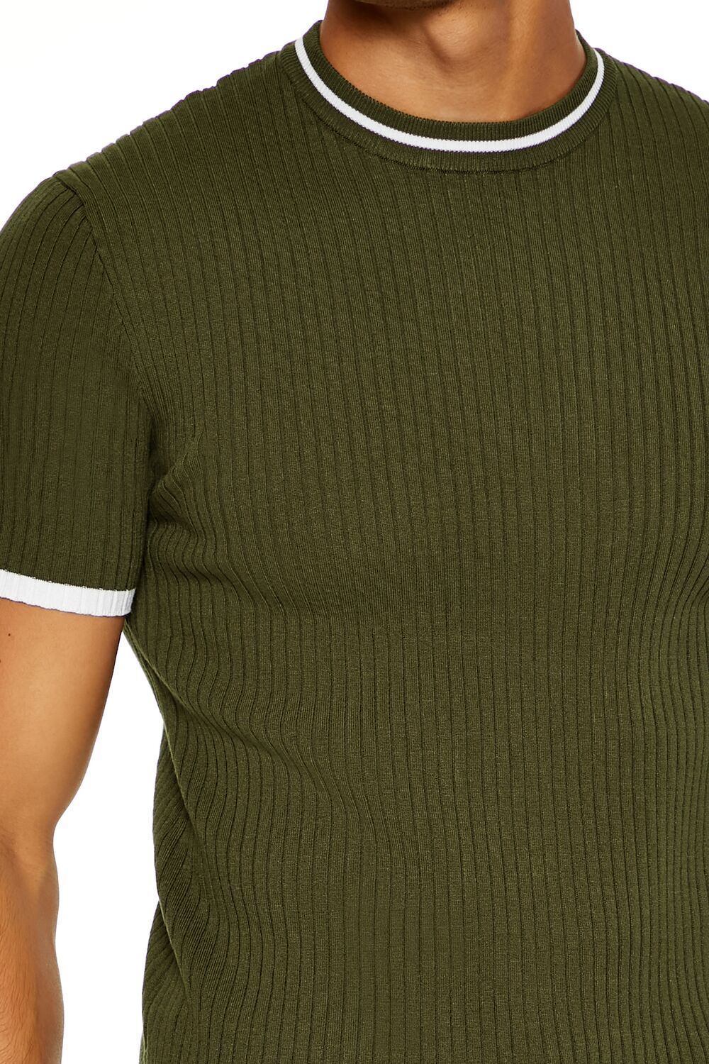 Sweater-Knit Ringer Tee