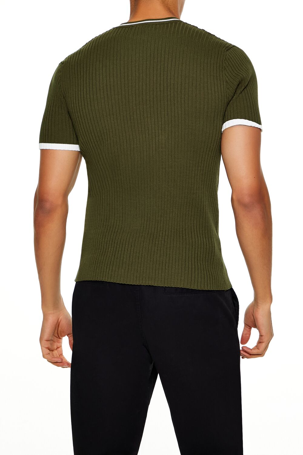 Sweater-Knit Ringer Tee