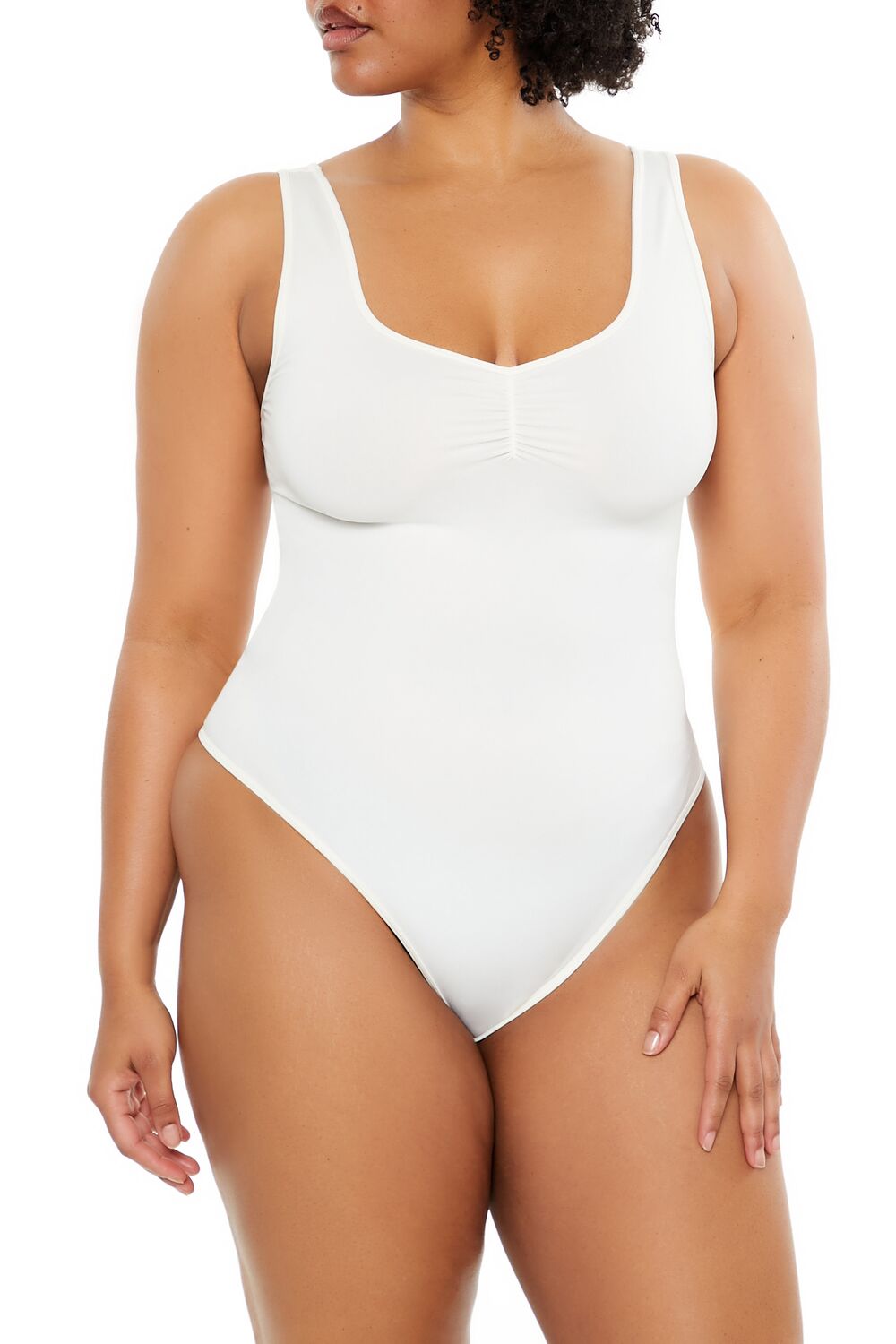 Plus Size Seamless Tank Bodysuit