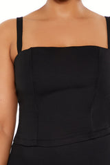 Plus Size Poplin Smocked Cami