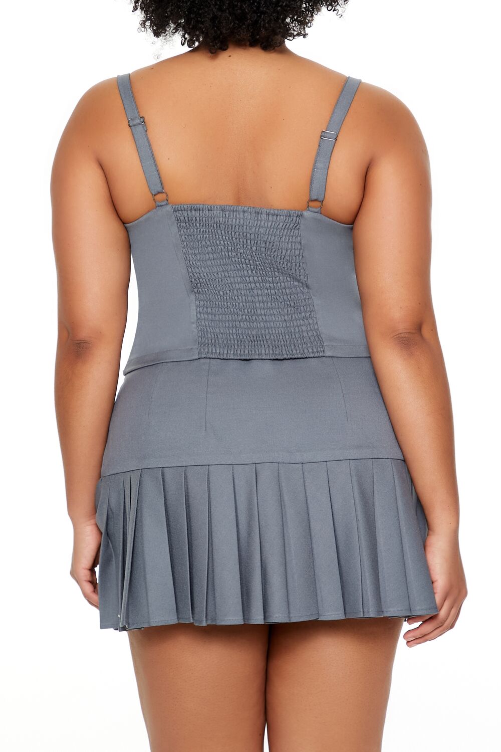 Plus Size Poplin Smocked Cami