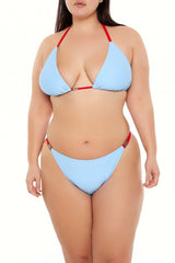Plus Size Bar String Bikini Bottoms